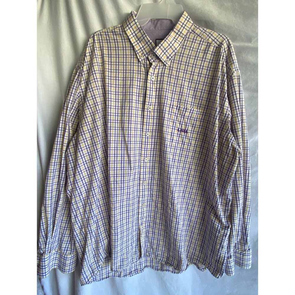 Louisiana State University LSU Tigers Men Frederick Martin Button Down‎ XXL NCAA
